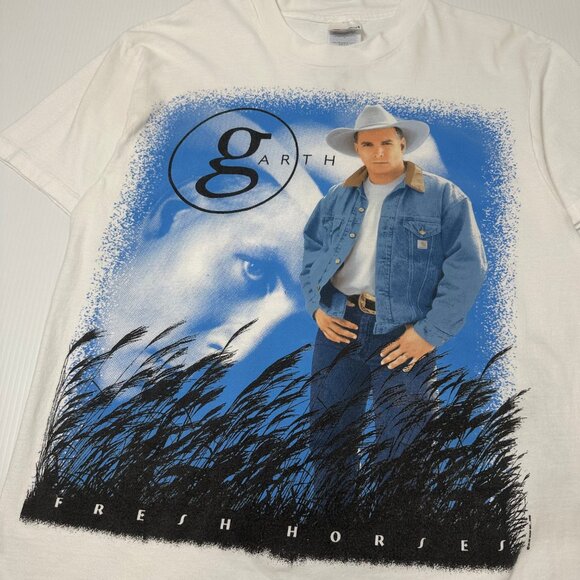 1996 Garth Brooks Fresh Horses World Tour Tee L - Picture 2 of 6